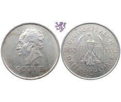 3 Reichsmark, 1932. Goethe